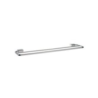 Smedbo PK3364 24 in. Double Towel Bar in Polished Stainless Steel from the Spa Collection